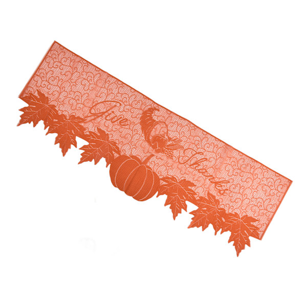 Thanksgiving bordslöpare premium polyester slät yta mjuk textur hög hållbarhet Thanksgiving eldstadssjal