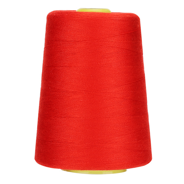 Sytråd 8000 meter högkvalitativ polyester hushållstillbehör (röd)