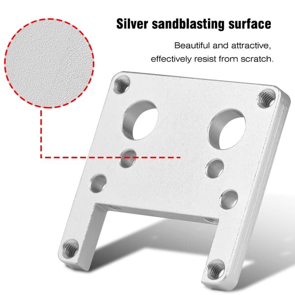 Højkvalitets 3D-printerdele Hot End-sæt Aluminiumlegering Bundmonteringsplade til ekstruder