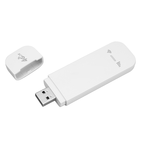 Mobil WiFi Hotspot 4G LTE 150 Mbps USB Bærbar WiFi-router med SIM-kortplads til udendørs rejser Hvid
