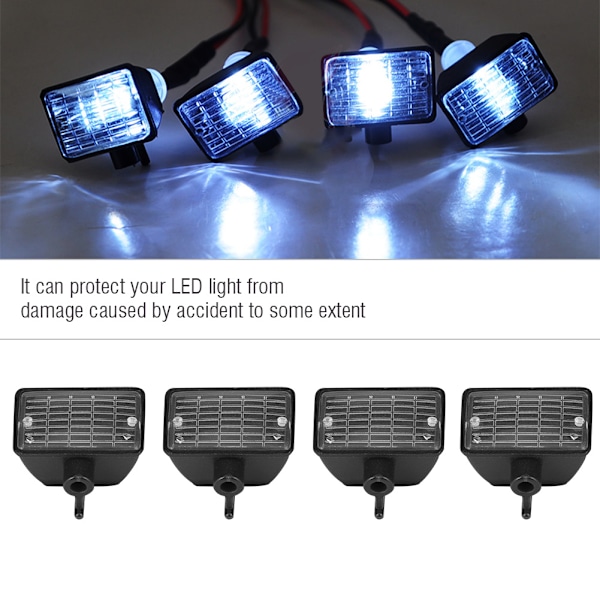 RC LED-lysdeksel for HSP REDCAT AXAIL scx10 Scale RC Model Crawler LED-lyssett (firkant)
