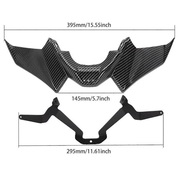 Sport Downforce Front Spoiler Kit til Yamaha MT 07 2021-2023