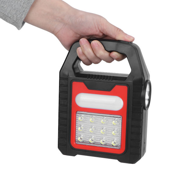Solcellsladdad handhållen ficklampa USB-laddningsbar strålkastare Reparation inspektionsficklampa