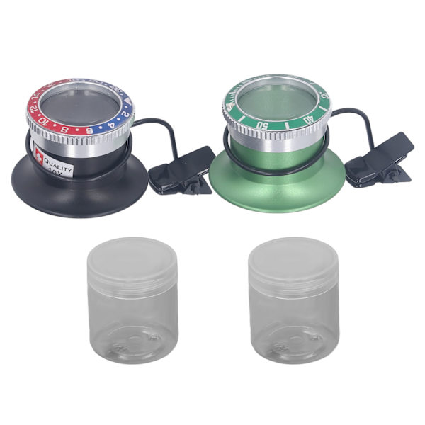 2 st Clip On Eyeglass Magnifier Mini Hands Free HD Förstoringsglas Verktyg för Klockreparation 10X