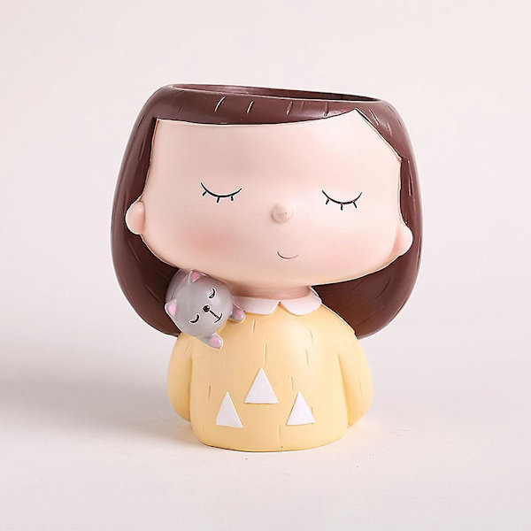 Mini Moderne Blomsterpotter Kreativ Blomsterkrukke til Bonsai Potter Dekoration Kaktus D--
