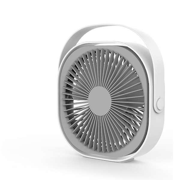 Lille USB-bordblæser, bærbar minivifte, 360° roterbar, lydløs kølevifte til hjem, kontor og soveværelse