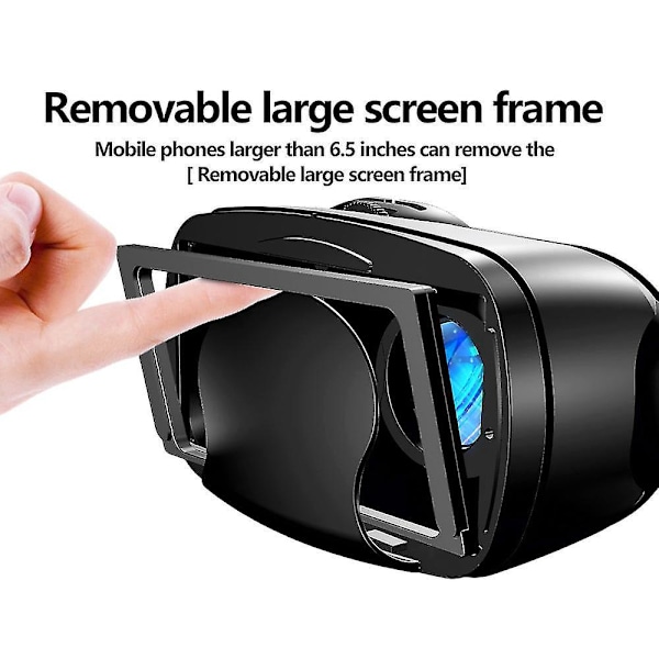 Pro 3D Virtuaalitodellisuus Koko Näytön Visuaalinen Laajakulma Yhteensopiva 5–7 Tuuman Älypuhelin Lasit Laitteet-DT