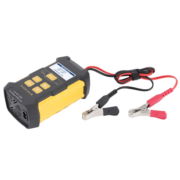 Bilbatteritester, oplader, vedligeholdelsesapparat, bilbelastningsanalysator, start- og ladesystemtestværktøj, UK-stik 110-250V