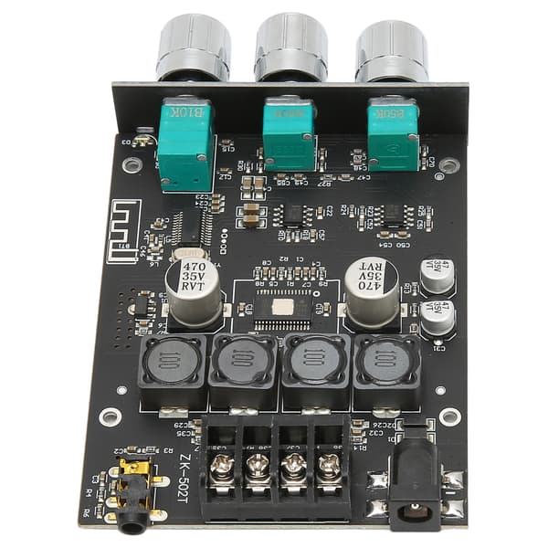 Bluetooth forsterkermodul 2-kanals digital AUX lydforsterker mottakerkort med høy effekt for bass- og diskantkontroll