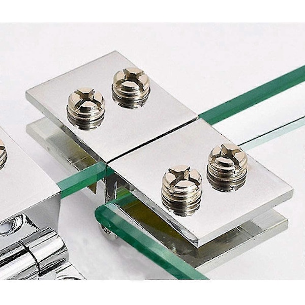 4 stk. 180° rustfrit stål glasdørhængsel, glasdør pivot hængsler, 5-8 mm glas til badeværelse brusebad