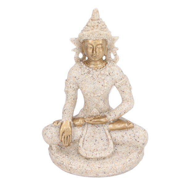 Buddha-patsas, käsityötaito, selkeä kaiverrus, vahva pakkasenkestävyys, hartsista valmistettu meditoiva Buddha-patsas eteiseen8135
