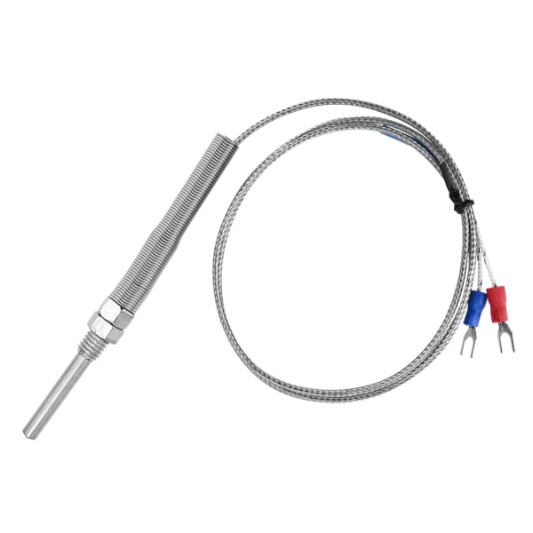M8 gjenge type K termoelement 30 mm sondetemperatursensor ledning 0-400 ℃ (1 m)