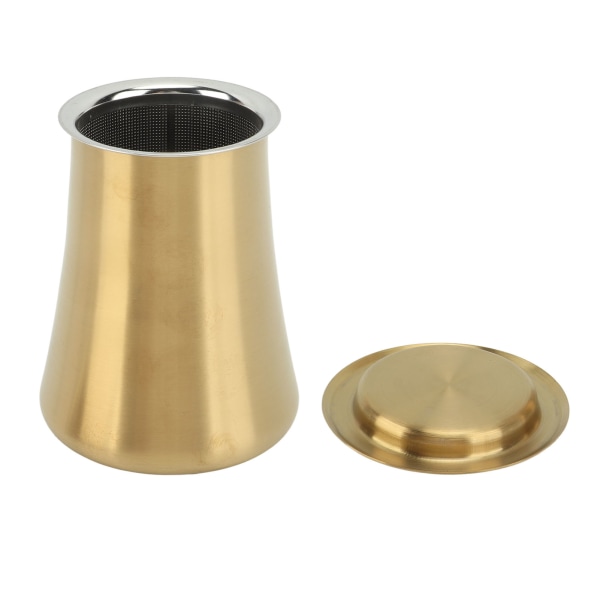 Kaffe Sifter Cup Kaffe Grind Sieve Fint Mesh Kaffe Pulver Sieve Cup 304 Rostfritt Stål Kaffe Tillverkning Tillbehör för Hem Guld