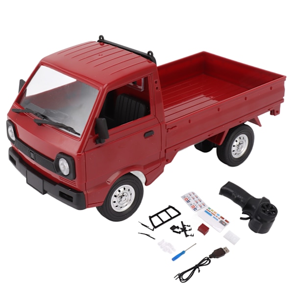 1/16 RC-kuorma-auto, korkea simulaatio LED-valolla, iskunkestävä 2,4 GHz:n kauko-ohjattava kuorma-auto yli 8-vuotiaille lapsille