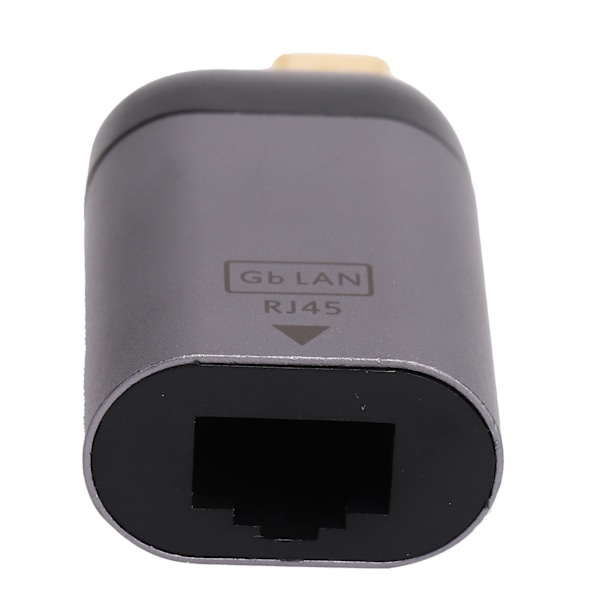 Type-C til RJ45-adapter i aluminiumlegering, bærbar 1000 MBPS-konverter, elektroniske komponenter