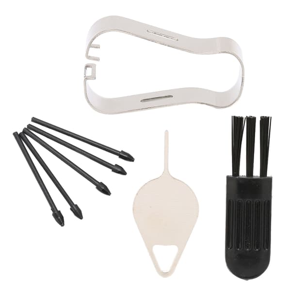Erstatningstupper for pekepenn 3 myke tupper 2 harde tupper Nettbrettpenntupper for Note 10 for Note 20 for Tab S6 S7 Helt svart