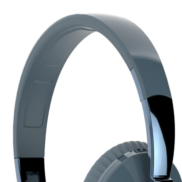 Bluetooth-headset, tung bas, stereo, bløde, komfortable trådløse Bluetooth-hovedtelefoner til computer, mobiltelefon, blå