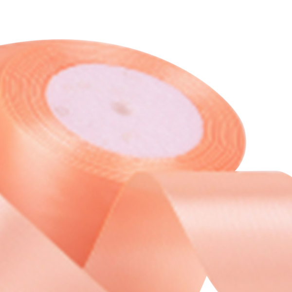 5 rullar enfärgat band 4 cm dubbelsidigt satinband för DIY-hantverk presentförpackning champagne