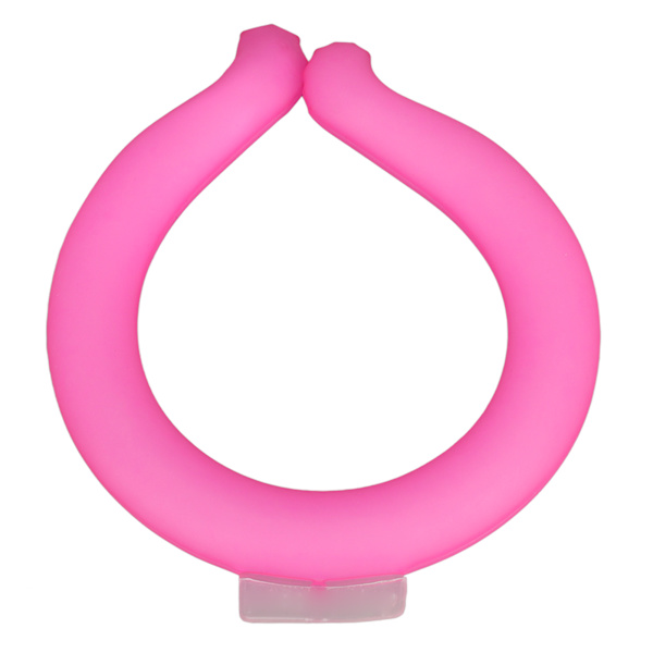 Kylhalsrör Återanvändbar Halskylare Handsfree Värmeavledning Bärbar Kylhalsband för Sommarkontor 23 Fryspunkt M Storlek Rosa