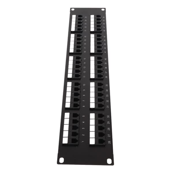 CAT3 50 porte netværks-patchpanel Plug and Play RJ11 netværks-patchpanel til 19 tommer standardkabinet
