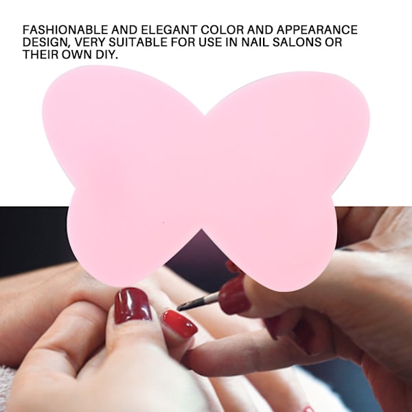 Manicure-værktøjssæt DIY neglekunst-displayholder neglelakbakke neglekunstværktøj pink sommerfugl