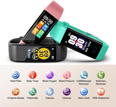 Fitness Tracker with Pedometer/Calories/Stopwatch