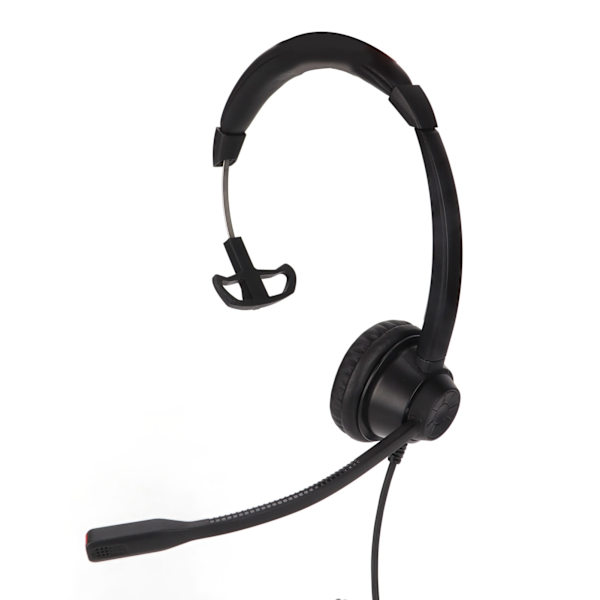 USB Business Headset Enkelsidiga hörlurar Stöder Högtalarvolymjustering Mic Mute Volym One Key Mute