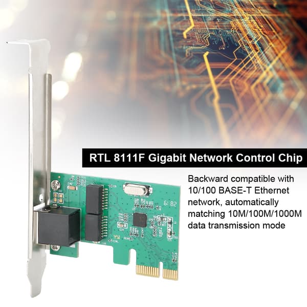 RTL 8111F 10/100/1000Mbps PCI E Gigabit Ethernet LAN Netværkskort PCI Express Kort
