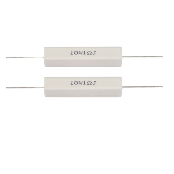10 STK Højttalerdele Modstandssæt Højttalerdele Cementmodstand 10W 1 Ohm