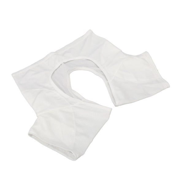 Underarm svettevest pustende myk hurtigtørkende armhule svetteputer skjorte for kvinner jenter damer Hvit M