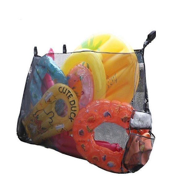 Stor Pool Float Organizer Hängande Meshväska för Bollar, Flytleksaker