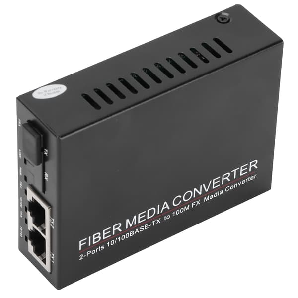 2-ports Ethernet Fiber Switch TBCMC3412ES20A Plug Play Stabil Robust Computer Netværksswitch 100-240V (EU-stik)