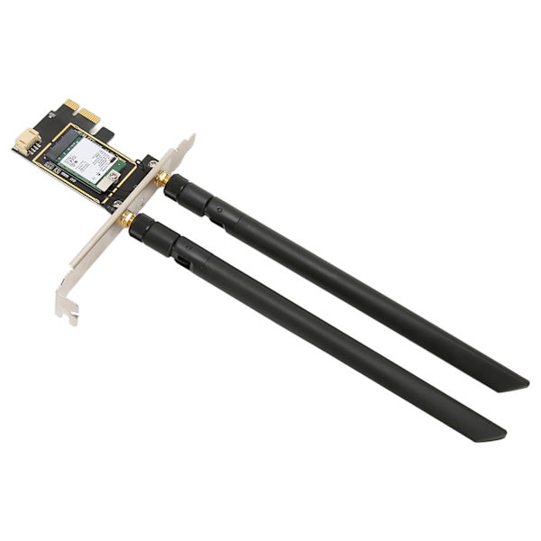 AX210NGW PCIE WiFi 6E -kortti, jossa 2 antennia, 5374 Mbps, 2,4 GHz, 5 GHz, 6 GHz, Bluetooth 5.2, MU MIMO -tuki, WiFi-kortti Win10 11 -käyttöjärjestelmille