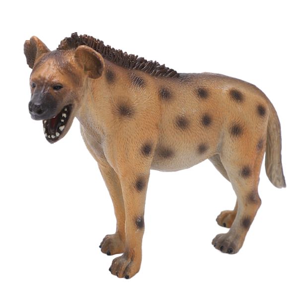 Hyena Figur - Pedagogisk, Intressant, Vild Stil, Plastmaterial, Liten, Levande Djurprydnad för Kontorsbord