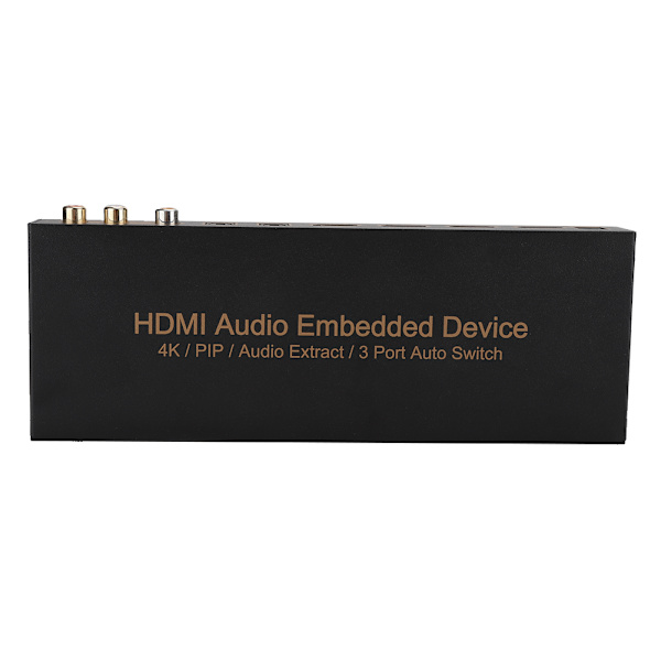 HDMI 3x1 Digitaalinen optinen audio ulostulosovitin Adapteri Muunnin Upotettu laite (100-240V)US