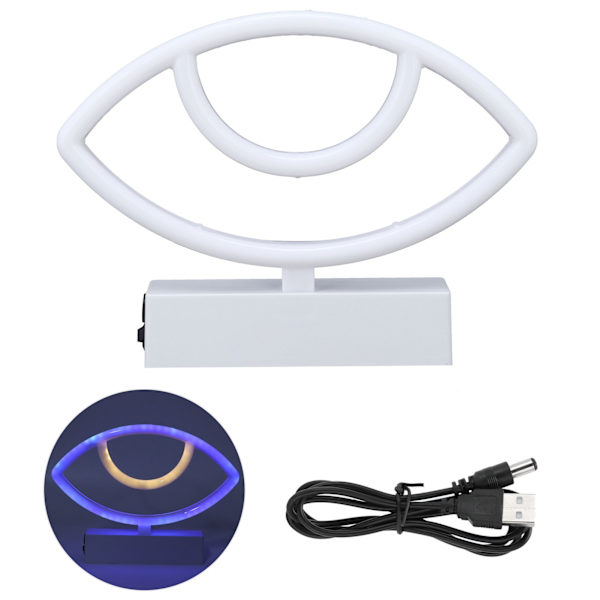 Neonskilt Nattlys med Stand Base Briller Style Neon LED-lys for soveromsbar veggdekor