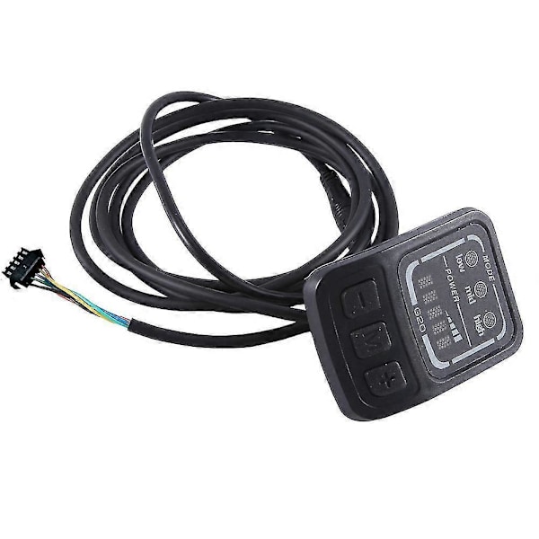 Elektrisk Sykkel Display G20 LCD Display Kontroll 24V 36V 48V Hastighetsmåler Speedometer Kablet SM-kontakt