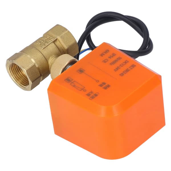 DN20 2-vägs 3/4 tum elektrisk kulventil normalt stängd 2-tråds universal kulventil DC12-24V