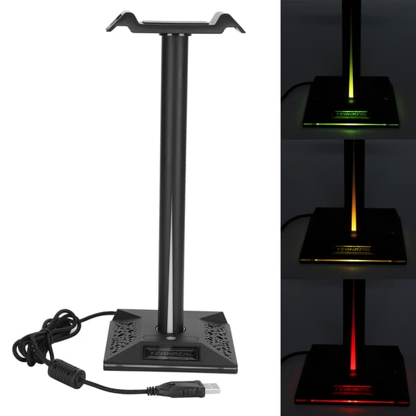 Ljus effekt Touch Headsetfäste Dimning RGB med dubbla USB-gränssnitt 3,5 mm ljud