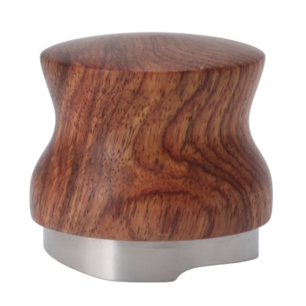 Kaffe Distributör Rostfritt Stål Rosenträ Kaffe Tamper Nivå för Kaffe Tillbehör 58mm / 2.3in