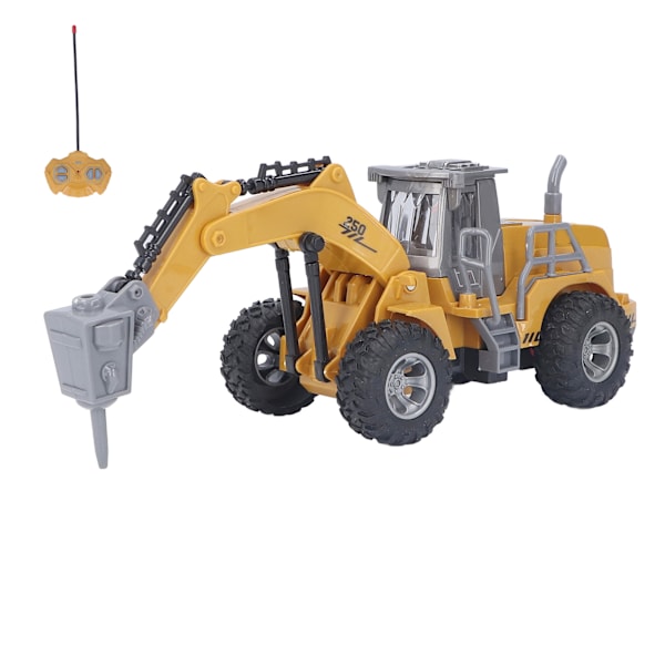 RC Grävmaskin 1/30 Skala Simulering Hög Hastighet 4 Kanaler Byggfordon Leksak för Barn Pojkar