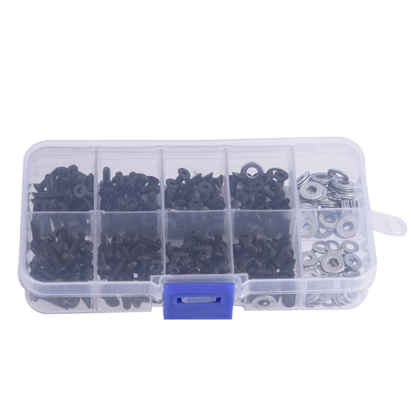 Tasainen ja pyöreä pääruuvisarja , set 1/10 HSP RC -autolle (340 kpl/laatikko)
