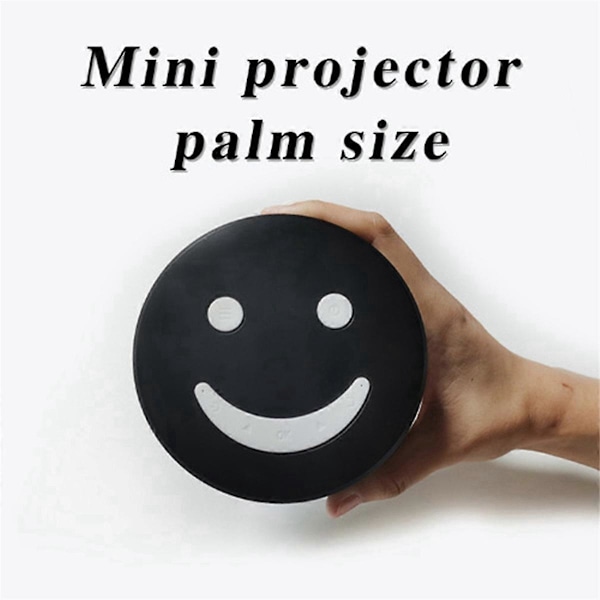 LED Mini-projektori, mobiili videoprojektori, kotiteatteri, musta