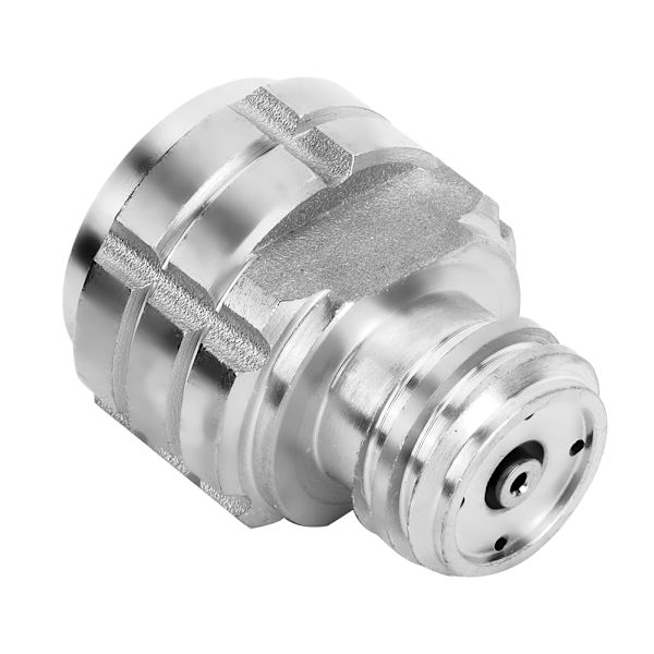 CO2-cylinderadapter, gevindhunkontakt G1/2 til gevindhan G21-4 til SodaStream Soda Club (sølv)