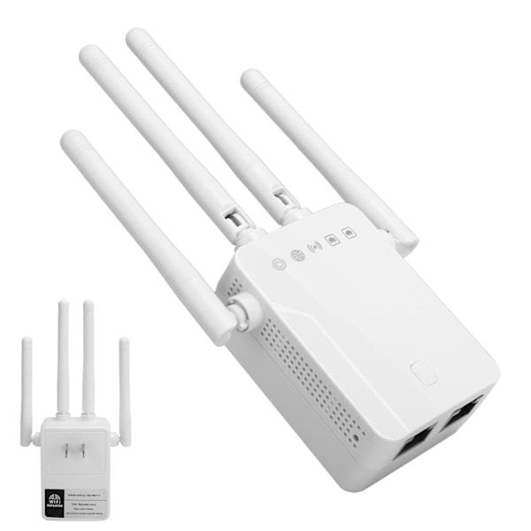 2,4 GHz 300 Mbps trådlös repeater 4 extern antenn WiFi-räckviddsförlängare ZF-3Z06 100-240VUS-kontakt