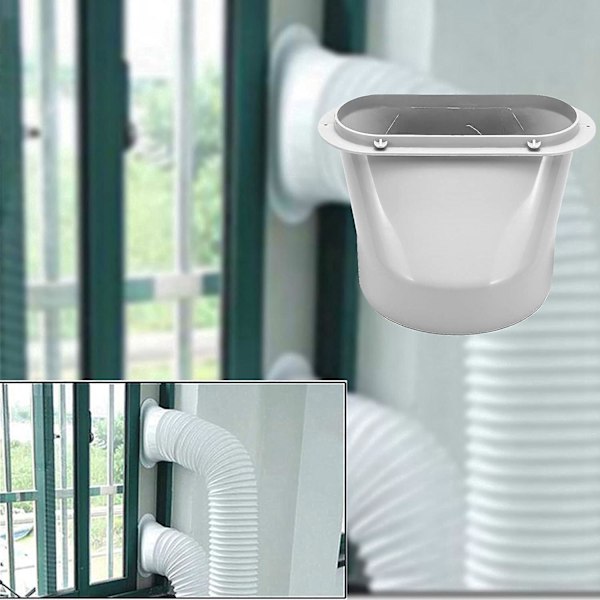 Avgasstosadapter för portabel luftkonditioneringsslang, platt munstycke (15 cm)
