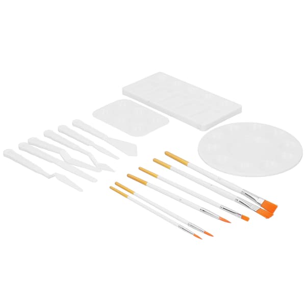 Oljemålning bricka set 3 målarbricka knivar penslar set för akryl/akvarellmålning