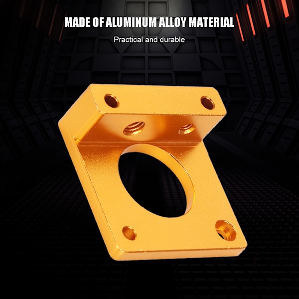 MK8 Ekstruder Tilbehør Aluminium 3D Printer CR10 Full Metal Fjern Ekstruder Holder (Gylden)