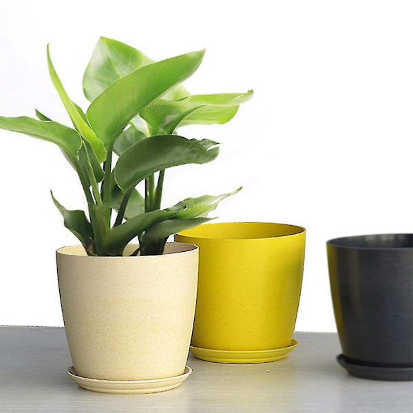 Nordisk stil blomsterpotte til hjem og have dekoration 22.5*20.5cm sort
