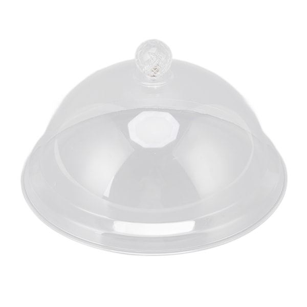 Matöverdrag Akryl Transparent Tjockad Fallresistent Dammtät Matförvaringsskydd med Handtag 26cm